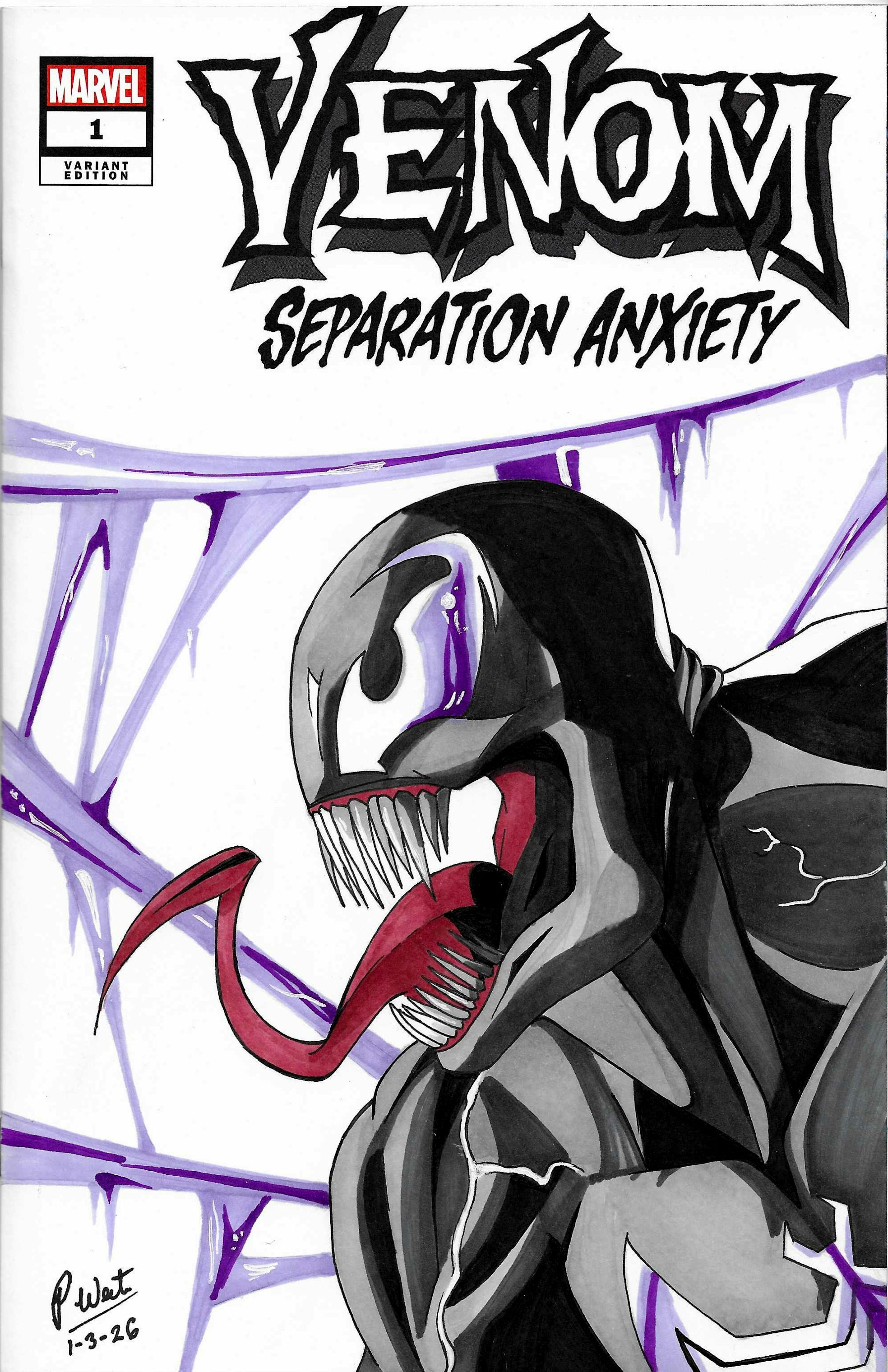 This is a sketch cover of Venom